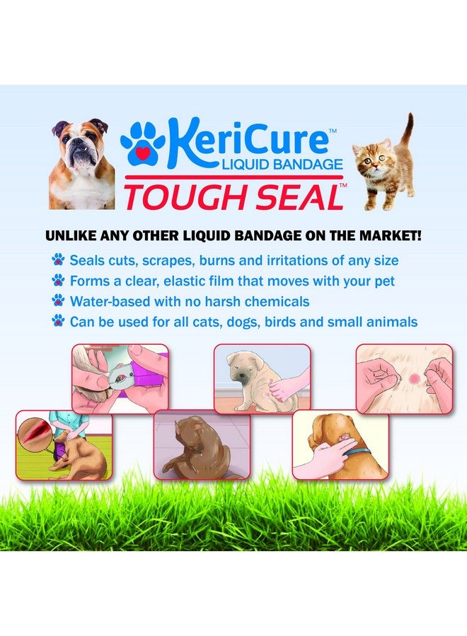 KeriCure Tough Seal Pet Liquid Bandage Spray for Dogs & Cats - 2oz Calming Wound Care Protection, Protects Cuts and Scratches - Safe if Licked, String-Free Dog Wound Spray - Image 4