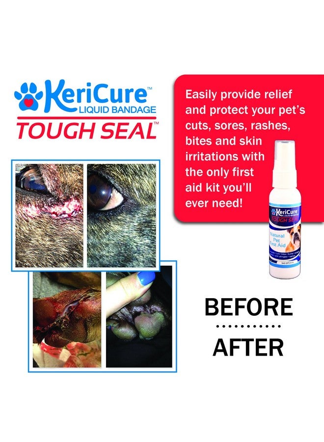 KeriCure Tough Seal Pet Liquid Bandage Spray for Dogs & Cats - 2oz Calming Wound Care Protection, Protects Cuts and Scratches - Safe if Licked, String-Free Dog Wound Spray - Image 5