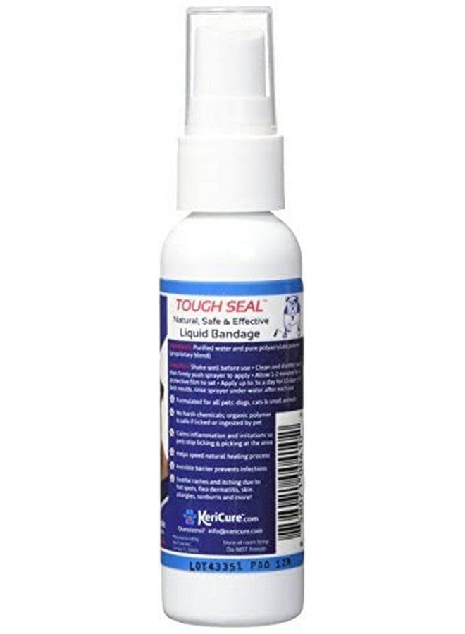 KeriCure Tough Seal Pet Liquid Bandage Spray for Dogs & Cats - 2oz Calming Wound Care Protection, Protects Cuts and Scratches - Safe if Licked, String-Free Dog Wound Spray - Image 2