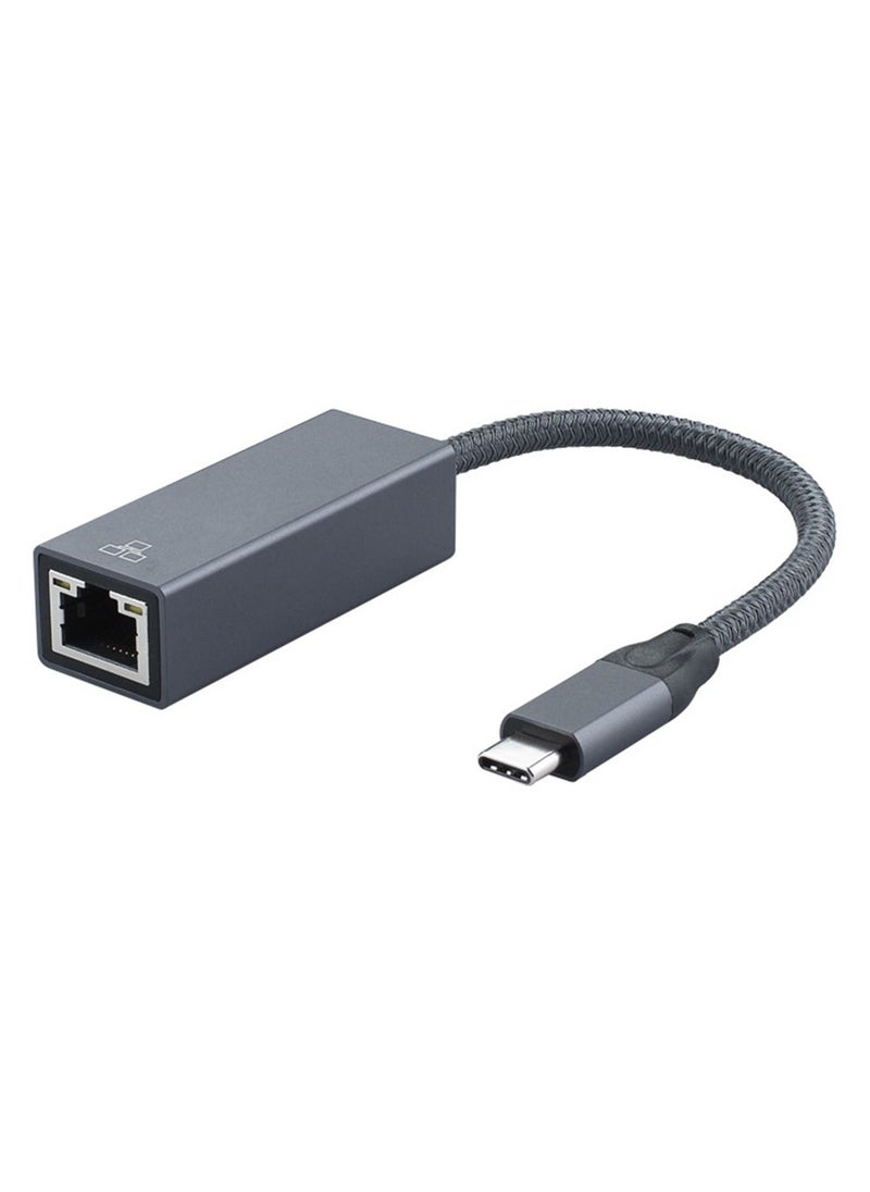 Youque 2500Mbps TYPE-C To RJ45 Driver-free Ethernet LAN Network Adapter Compatible with MacBook Pro, MacBook Air, iPad Pro, Surface Book, Dell XPS, Chromebook  - Image 1