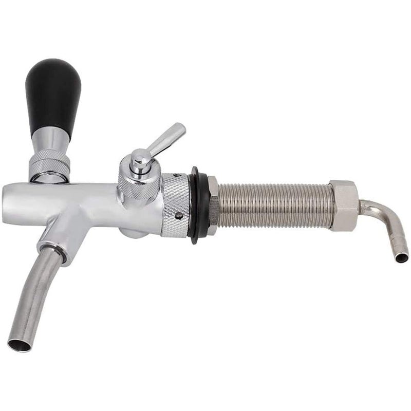 LUCKEG Adjustable Draft Beer Keg Tap, LUCKEG Brand Chrome Plated Beer Keg Faucet with 4 inch Beer Shank G5/8 Thread for Homebrew Beer Kegging - Image 3