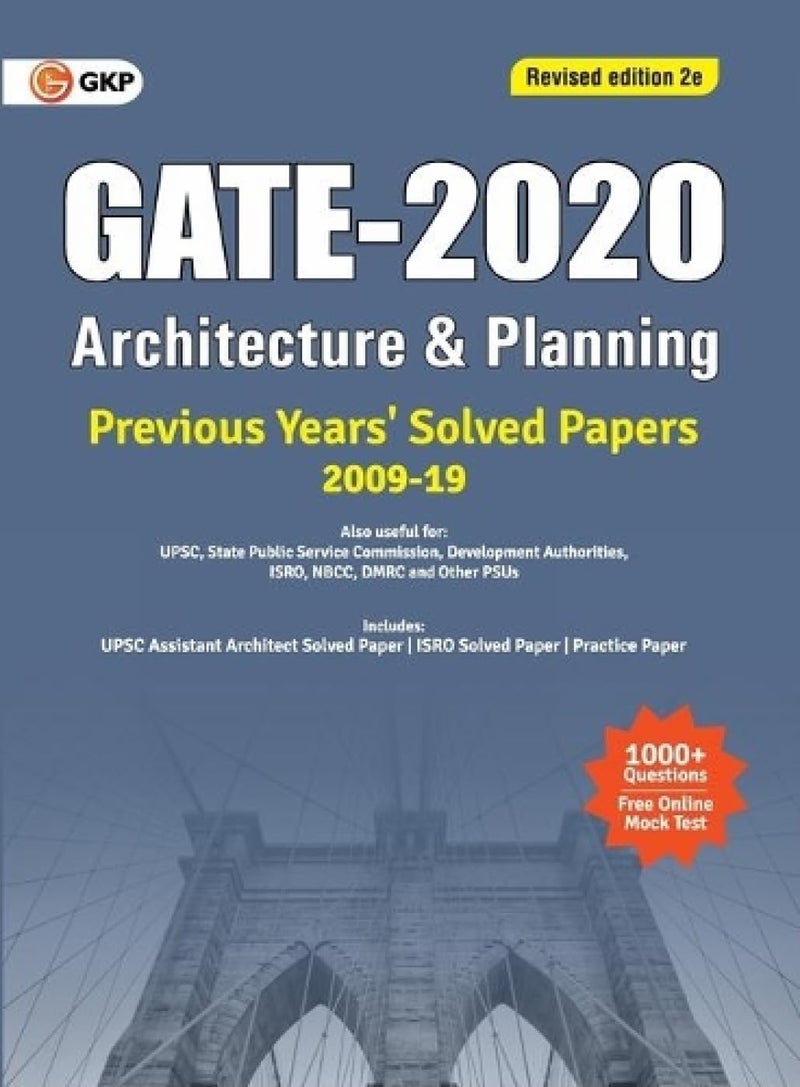 GATE 2020 - Architecture & Planning - Previous Years' Solved Papers 2009-2019 (Revised Edition) - Image 1