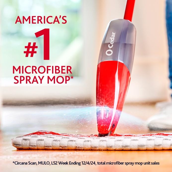 o cedar O-Cedar Genuine ProMist MAX Spray Mop Head Replacement | Machine Washable | Reusable | Microfiber Refill | Removes 99% of Bacteria - Image 2