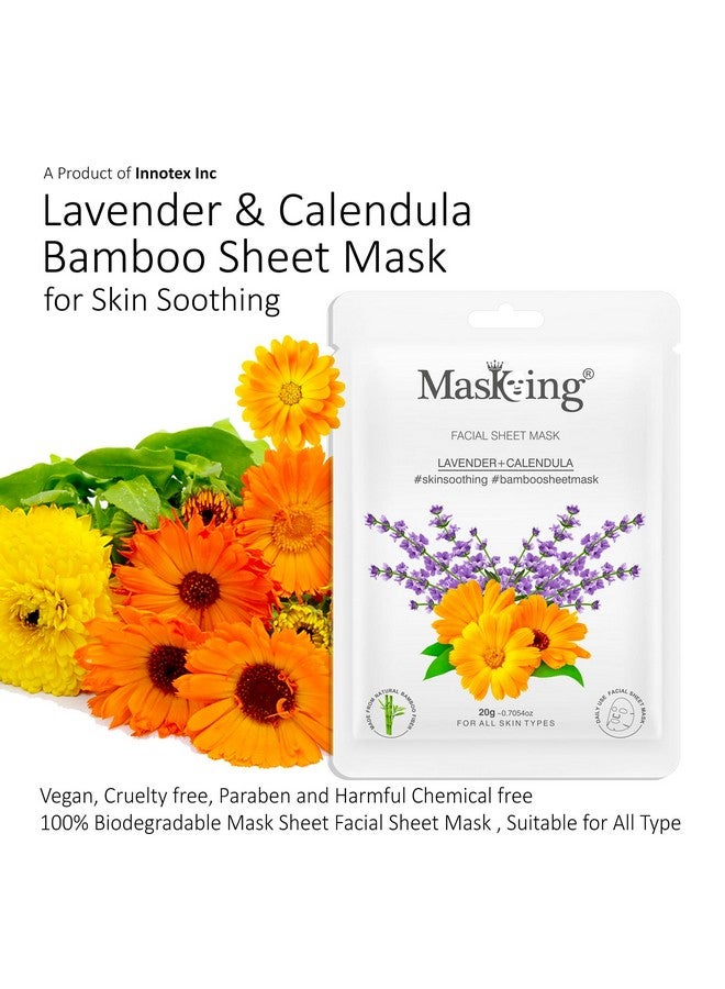 MasKing Rose, Lotus, Coconut and Calendula Beauty Sheet Mask | Sheet Mask for Women and Girls | Combo Pack of 3 - Image 3
