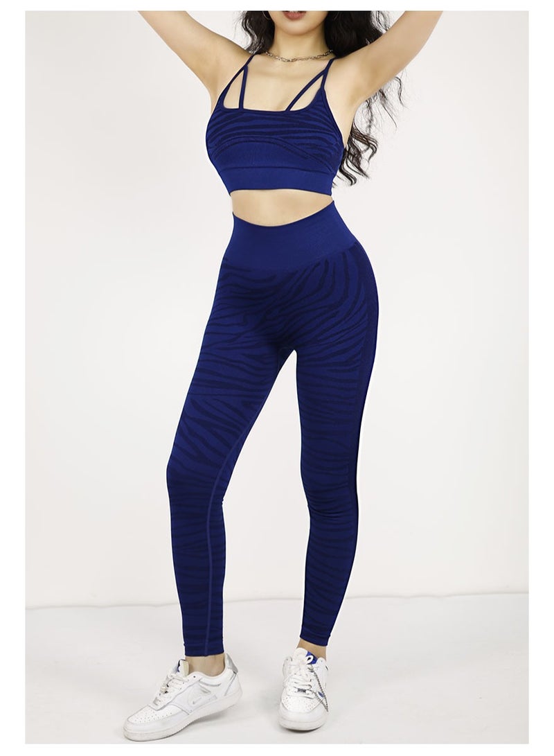 Women's Yoga Fitness Sports Bra and Pants Set  - Image 3