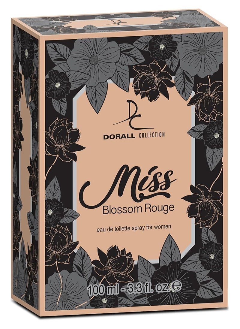 DORALL COLLECTION Miss Blossom Rouge Eau De Toilette For Women - 100 ML  - Image 3