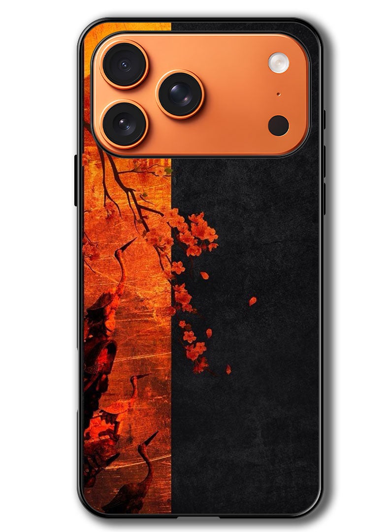Theodor Case Compatible with Apple iPhone 17 Pro Max 6.9 Inch Protection Shockproof Bumper Cover Flower Abstract 4 - Image 1