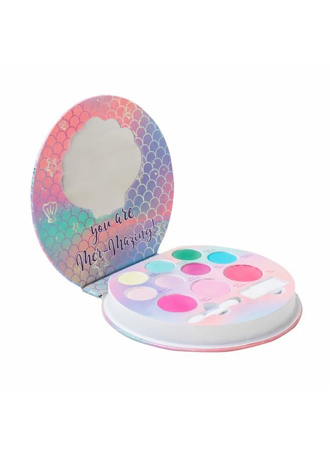Lip Smacker Sparkle & Shine Eyeshadow Makeup Palette, Mermaid Palette Shimmer | Christmas Make Up Collection | Holiday Present | Gift for Girls  - Image 1