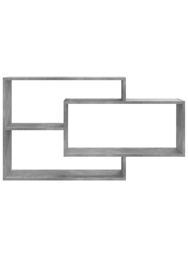 vidaxl vidaXL Wall Shelf Concrete Grey 104x20x58.5 cm Engineered Wood  - Image 2