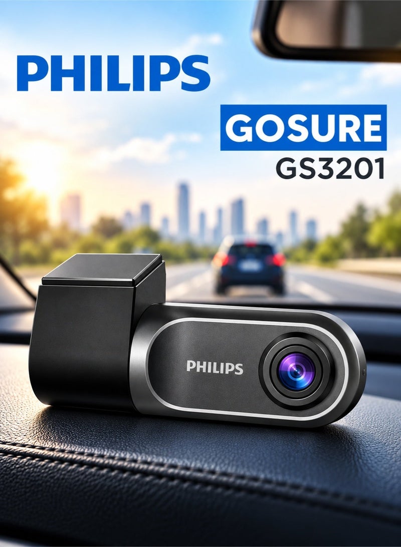 Philips Car Video Recorder CCTV 1080p Full HD Car DVR Your Personal Road Safety Guardian PHlLlPS GoSure ADR GS3201 - Image 1