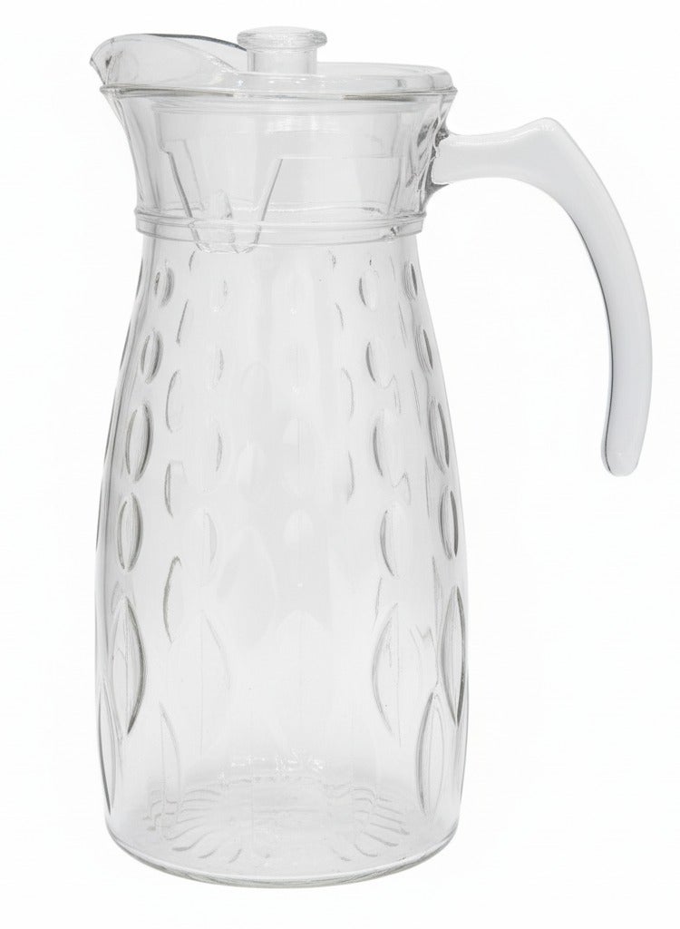 القناص جيك عصير زجاجي فاخر بسعة 1800 مل مع غطاء | تصميم أنيق ومتين سهل الصب - Image 1