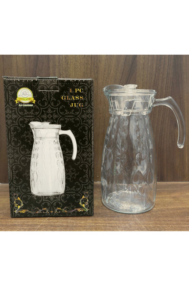 القناص جيك عصير زجاجي فاخر بسعة 1800 مل مع غطاء | تصميم أنيق ومتين سهل الصب - Image 5