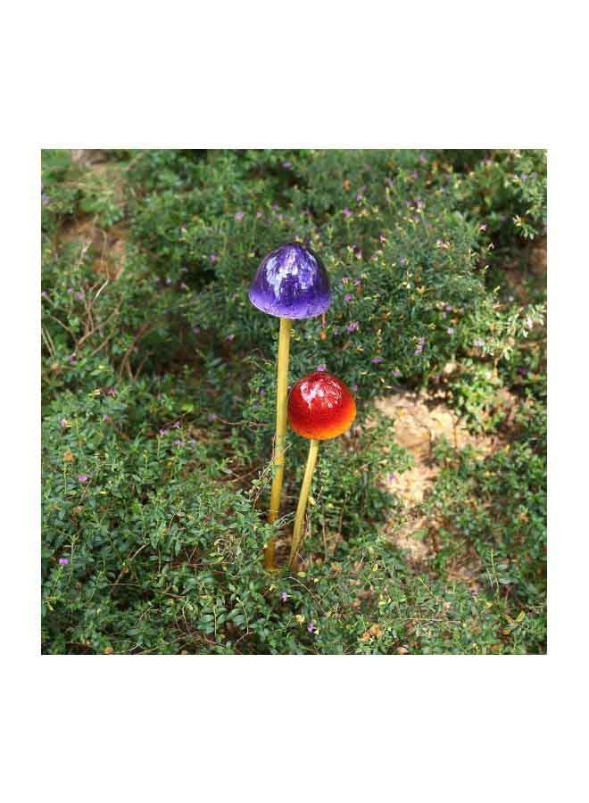 NIBEMINENT Indoor And Outdoor Decoration Mushroom Ornament Purple/Red/Gold 5.9x22inch - Image 4