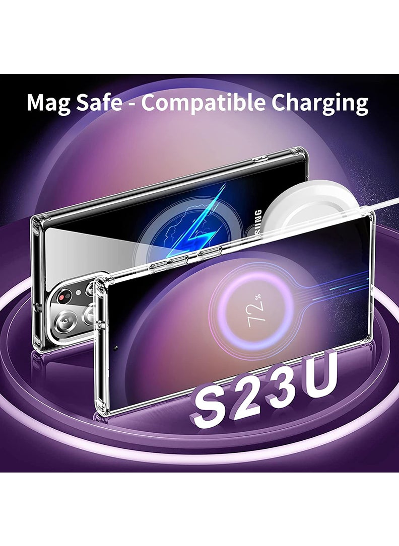 Theodor - Magnetic Case for Samsung Galaxy S23 Ultra 6.8-inch Compatible with MagSafe Wireless Charging, Shockproof Phone Bumper Cover Cows copy - Image 1