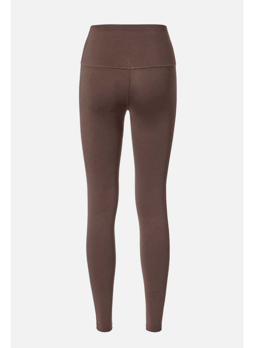 Tchibo Women Sportswear Fit Training Leggings, Brown  - Image 3