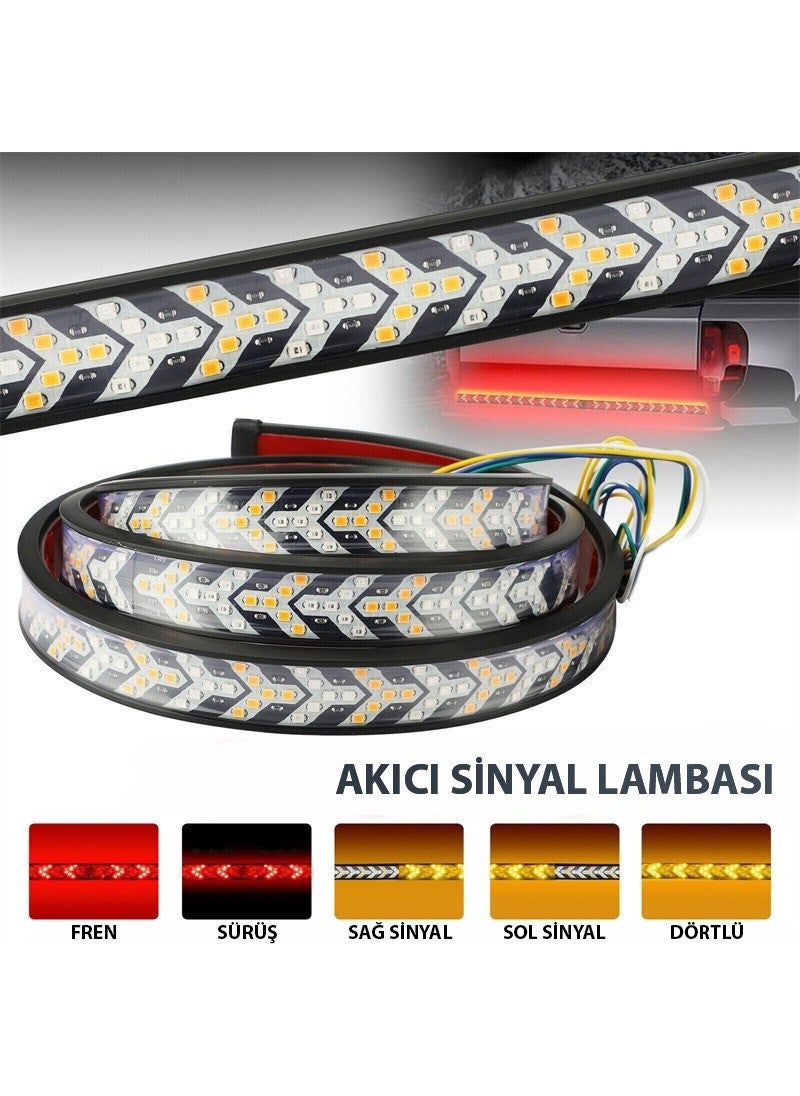 Techmaster لافتة اتجاه سهم ٤x٤ لرفع الطريق تحت الباب الخلفي إشارة LED ١٥٠ سم  - Image 5