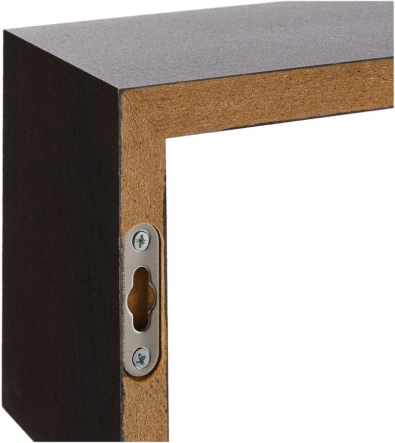 Greenco Set of 2 Decorative S Wall Mounted Floating Shelves- Espresso Finish (Espresso) - Image 4