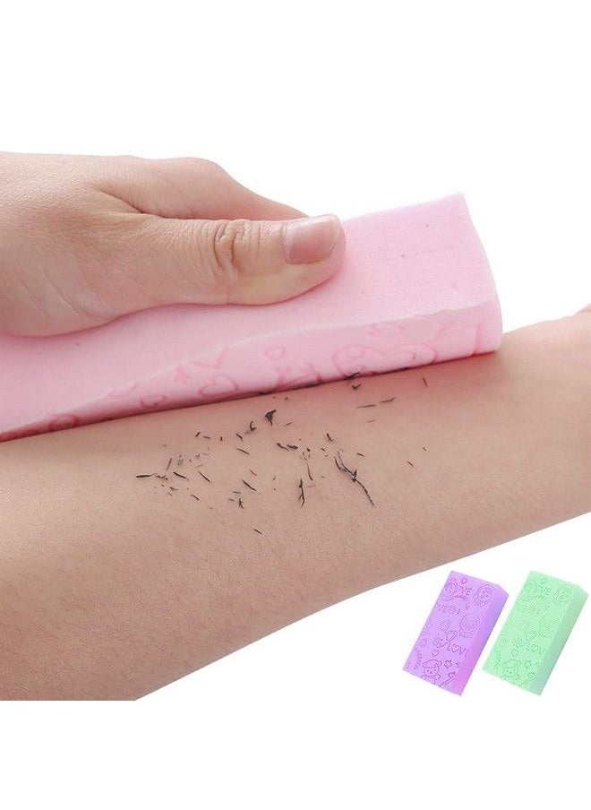 Nado Care Exfoliating Bath Sponge Spa Scrub Exfoliating Bath Body Shower Sponge Dead Skin Sponge Remover For Adult Baby Pregnant Women 2 Pcs Random Colors  - Image 2