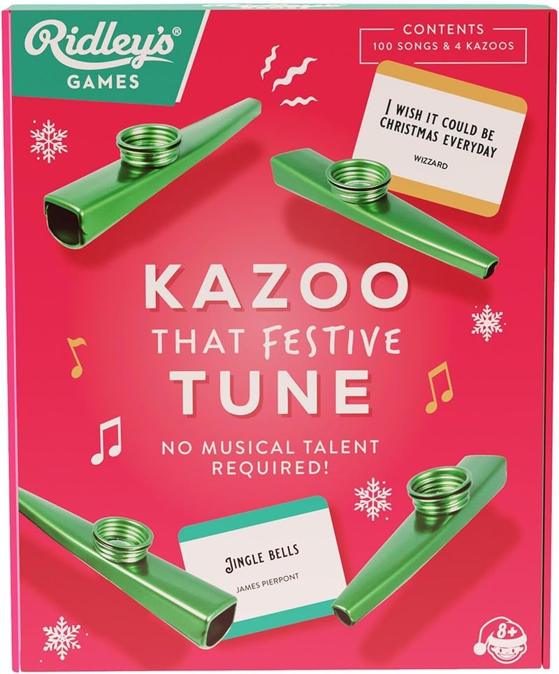Ridley's Kazoo that Festive Tune Holiday Game for the Family No Musical Talent Required Includes 4 Kazoos and 100 Festive Songs - Image 2