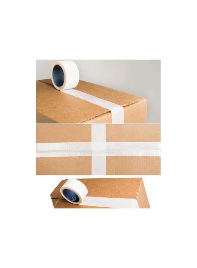 PROMASS promass Milky White Tape (2 Inch Width x 60 Yards Length) Milky White Color BOPP/Packing/Marking High Strength Adhesive Tape For Packing Parcels, Boxes, Cartons, Postage, Arts And Crafts - 1 Count  - Image 4