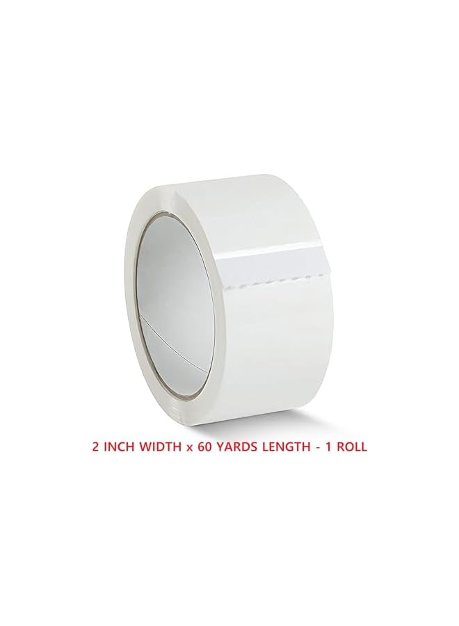 PROMASS promass Milky White Tape (2 Inch Width x 60 Yards Length) Milky White Color BOPP/Packing/Marking High Strength Adhesive Tape For Packing Parcels, Boxes, Cartons, Postage, Arts And Crafts - 1 Count  - Image 2