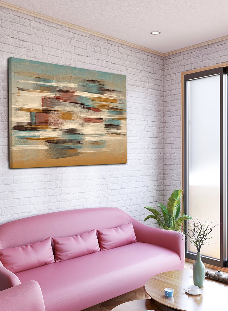 لوحة كانفاس على إطار خشبي بتصميم نمط فني كلاسيكى - Image 1