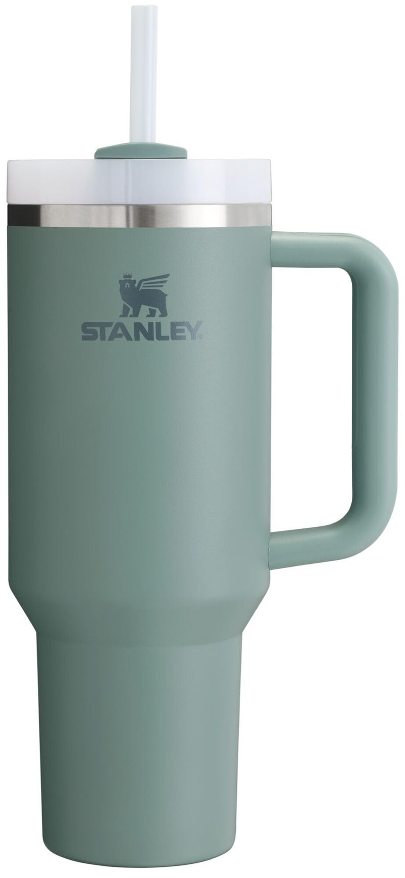 Stanley Quencher H2.0 FlowState Stainless Steel Vacuum Insulated Tumbler with Lid and Straw for Water, Iced Tea or Coffee, Smoothie and More, Shale, 40 OZ / 1.18 L - Image 1
