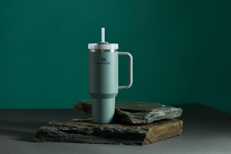 Stanley Quencher H2.0 FlowState Stainless Steel Vacuum Insulated Tumbler with Lid and Straw for Water, Iced Tea or Coffee, Smoothie and More, Shale, 40 OZ / 1.18 L - Image 5