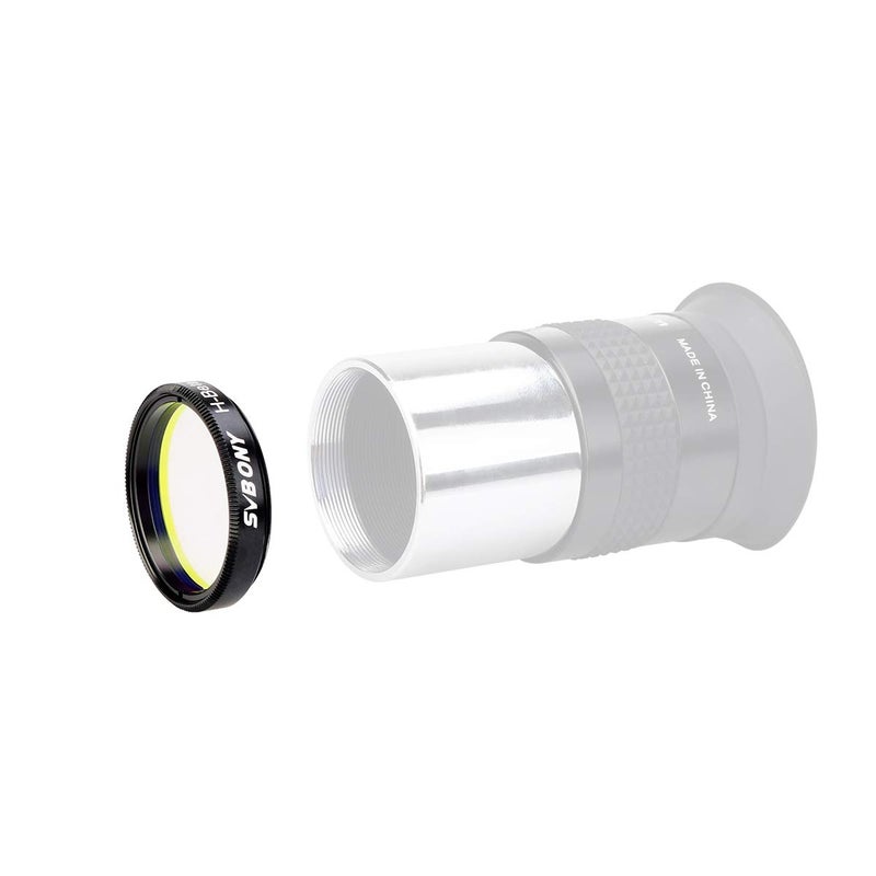 SVBONY SV132 H-Beta Filter 25nm 1.25 inches Metal Eyepiece Filter for Horsehead Nebula California and Cocoon Nebulae in Dark Skies - Image 5