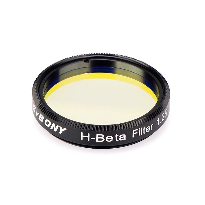SVBONY SV132 H-Beta Filter 25nm 1.25 inches Metal Eyepiece Filter for Horsehead Nebula California and Cocoon Nebulae in Dark Skies - Image 1