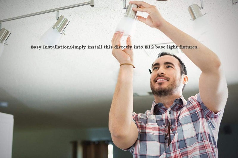 كلاراكو 6 مصابيح شموع، مصباح زينة LED E12 بقوة 5 واط، ضوء أبيض دافئ - Image 4