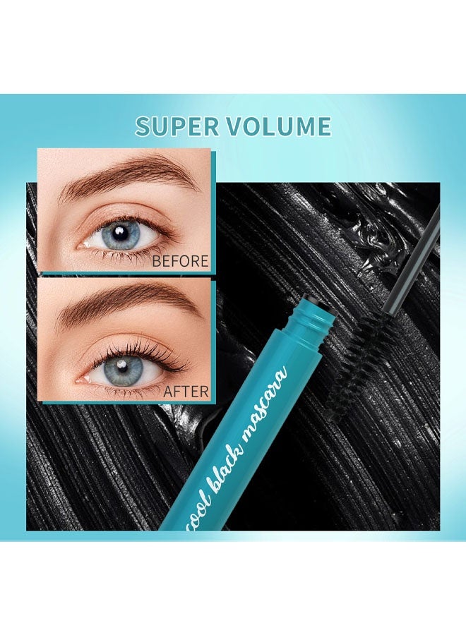 QIC Cool Black Mascara – Waterproof, 24H Long-Lasting, Volumizing & Curling Lash Enhancer - Image 4