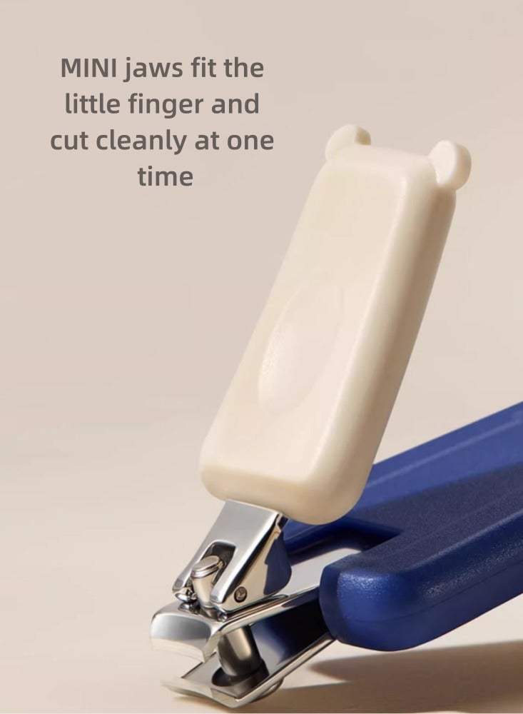 Baby Nail Clippers Set Baby Safety Nail Clippers Newborn Special Children's Anti-pinch Nail Clippers Care Forest Nail Clippers Seven-Piece Set - Blue - Image 3