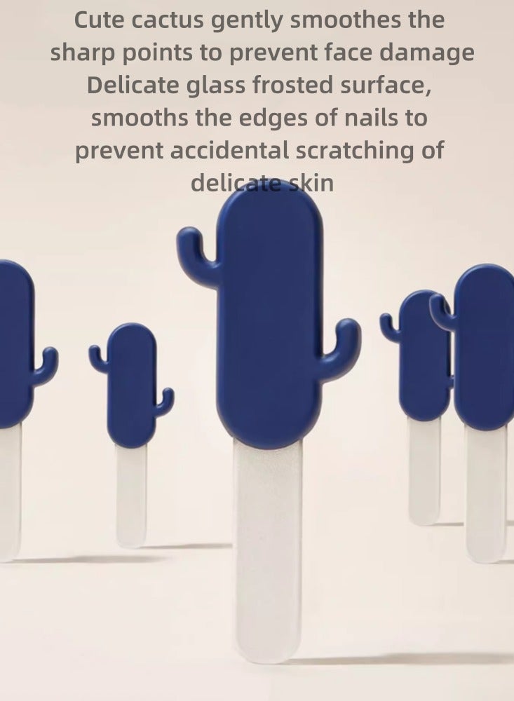 Baby Nail Clippers Set Baby Safety Nail Clippers Newborn Special Children's Anti-pinch Nail Clippers Care Forest Nail Clippers Seven-Piece Set - Blue - Image 5