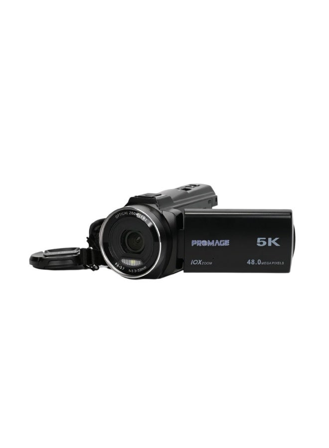 PROMAGE PROMAGE PC500 5K Ultra HD+ Handycam Black - 48MP Handheld Camcorder with 10X Optical Zoom, Wi-Fi, IPS Touch Screen & Anti-Shake  - Image 1