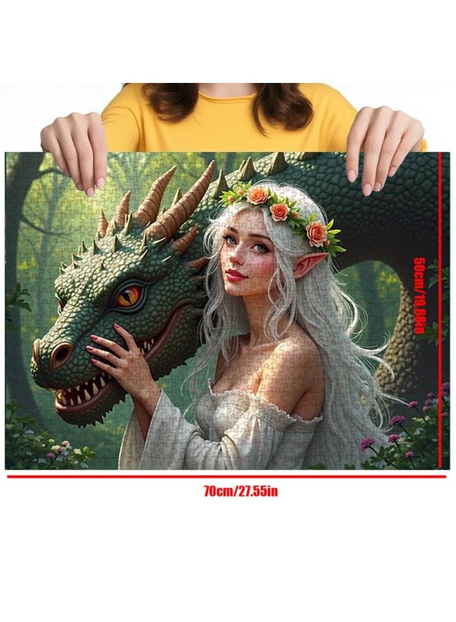 1000 Pcs Fantasy Dragon Jigsaw Puzzle For Adults Home Decor Wall Art Gift - Image 5