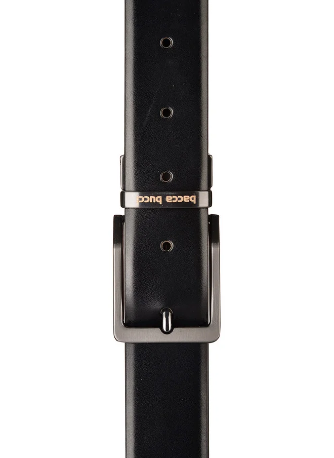 Bacca Bucci  Men's Black & Brown Solid Reversible Leather Belt for Men | Best Price UAE
