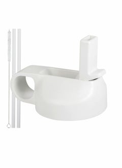 SYOSI Straw Lid Suitable For Hydro Flask,Straw Cap Wide-Mouth Water Bottle 18 32 40 Ounces (About 1.18 Liters) Wide Mouth, Straw Top Cap Replacement Cap (With 2 Straws And 1 Brush)  - Image 1