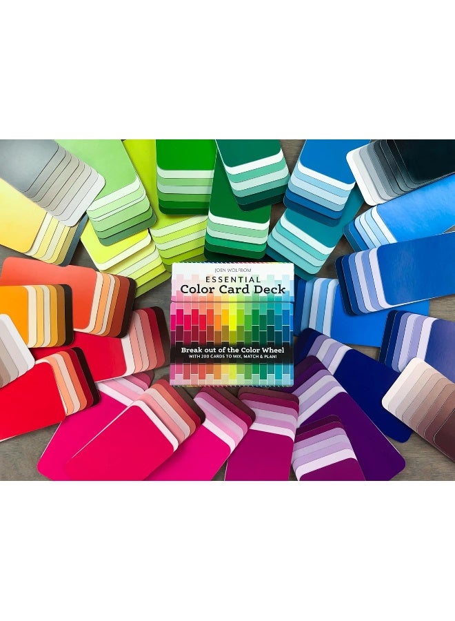 Essential Color Card Deck: Break Out of the Color Wheel with 200 Cards to Mix, Match & Plan! Includes Hues, Tints, Tones, Shades & Values  - Image 2