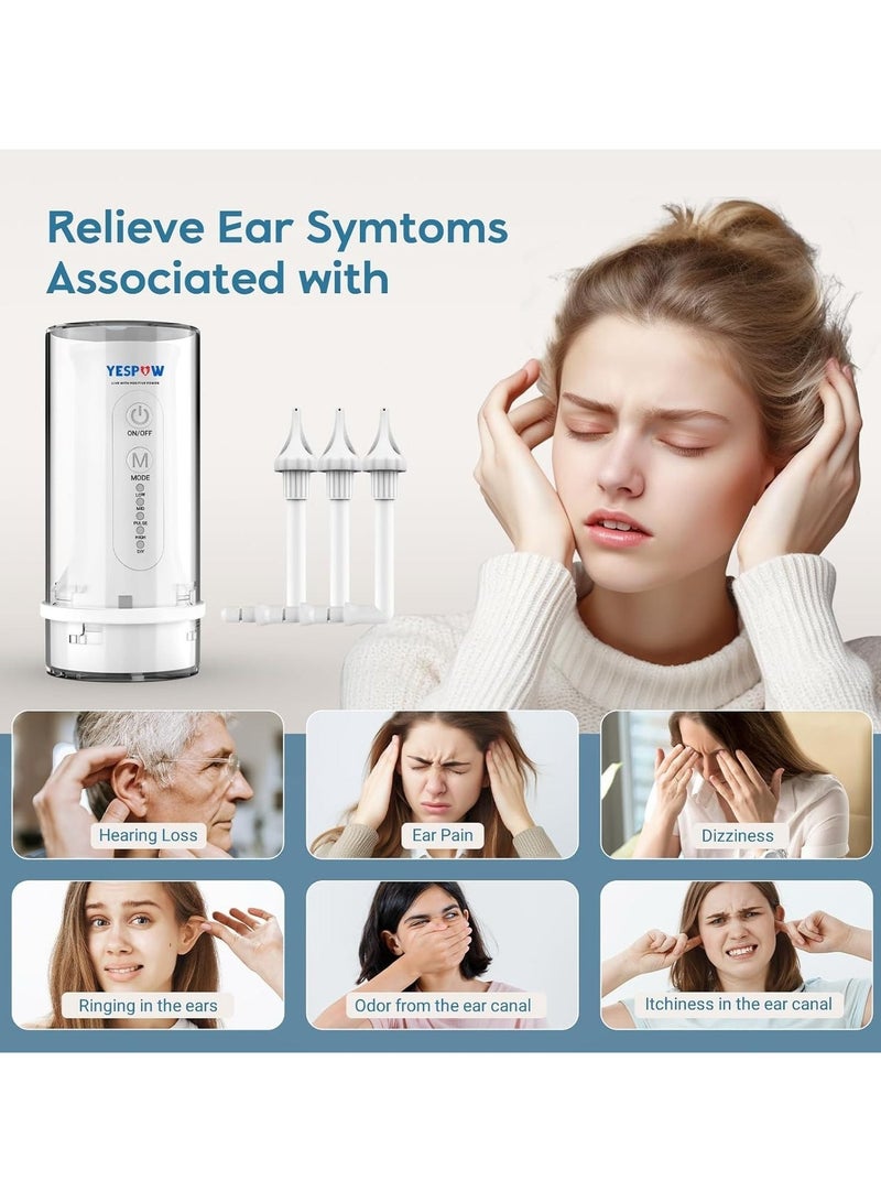 YESPOW Electric Ear Irrigation Flushing System, 5 Pressure Modes Ear Wax Removal Kit with 360° Rotatable Nozzle, IPX7 Waterproof Rechargeable Ear Cleaner for Adults & Kids - Image 2