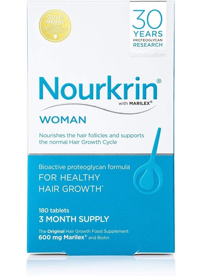 NOURKRIN Woman For Hair Growth 180 Tablets  - Image 2