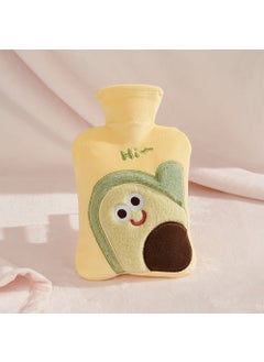 Portable Cartoon Cute Plush Heated Hand Bag Womens Warming Hand Pouch Studentcute Water Filling Hot Water Bottle Yellow—2000ml hot water bottle ZR020