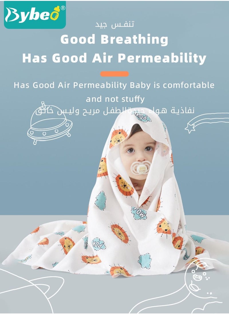 Bybeo 3 PCS Baby Swaddle Blanket for Newborn Infant Swaddling Wrap Babies Sleeping Bag for Boy Girl Soft Cotton Sleep Sack  - Image 4