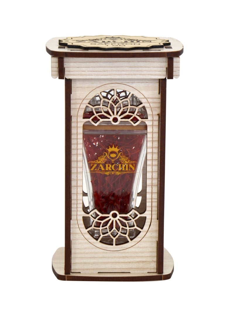 ZARCHIN Wooden Saffron Box and 2gm Super Negin Saffron - Image 2