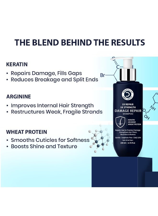 Dermistry Damage Repair Shampoo & Hair Mask Set - Image 2