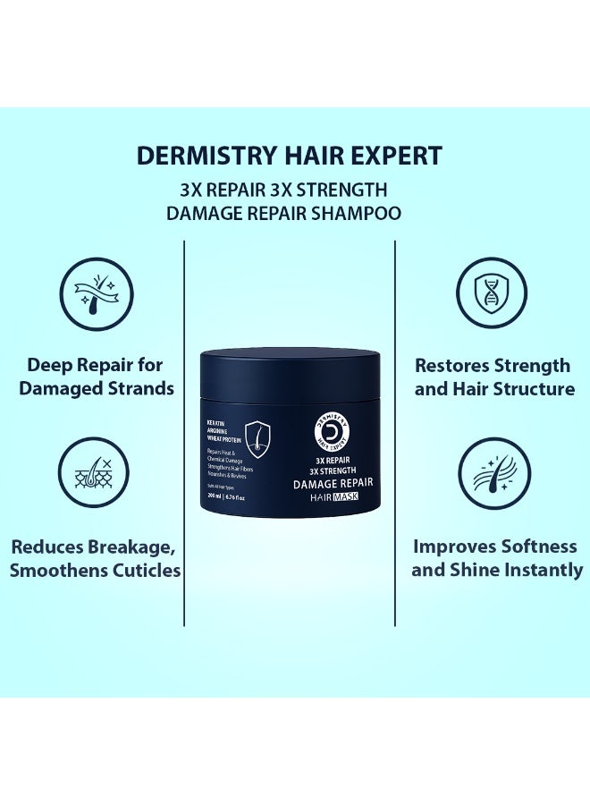 Dermistry Damage Repair Shampoo & Hair Mask Set - Image 5