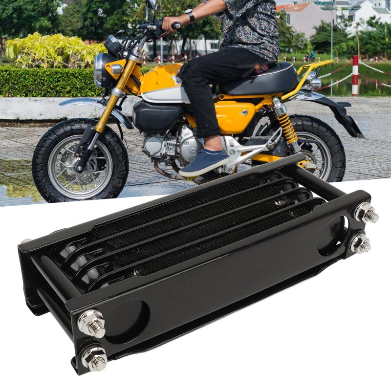 Motorcycle Oil Cooler Aluminum Radiator Strong Compatibility - High Efficiency Engine Oil Cooling for Monkey 125cc‑140cc Horizontal Engines - Image 1