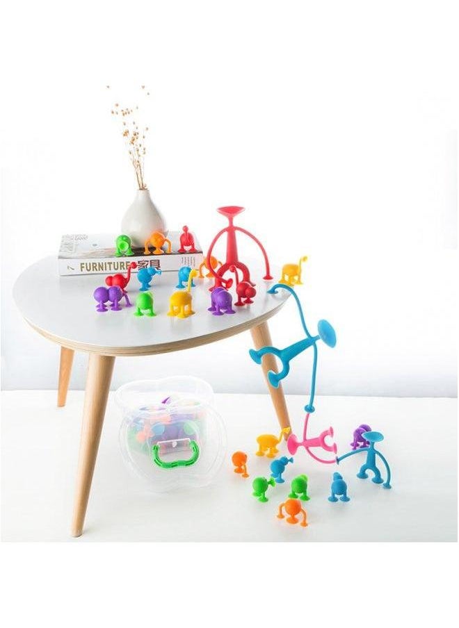 Hot-selling Simulation Animal Sucker Doll Sticky Music Building Blocks Toy Family Interactive Play House Toy-Color:Sophia Kao  - Image 3