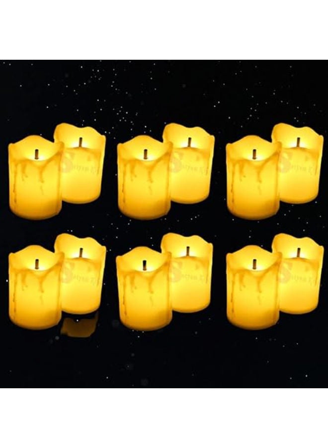 12 pieces - LED Tea Light Candles - Image 1