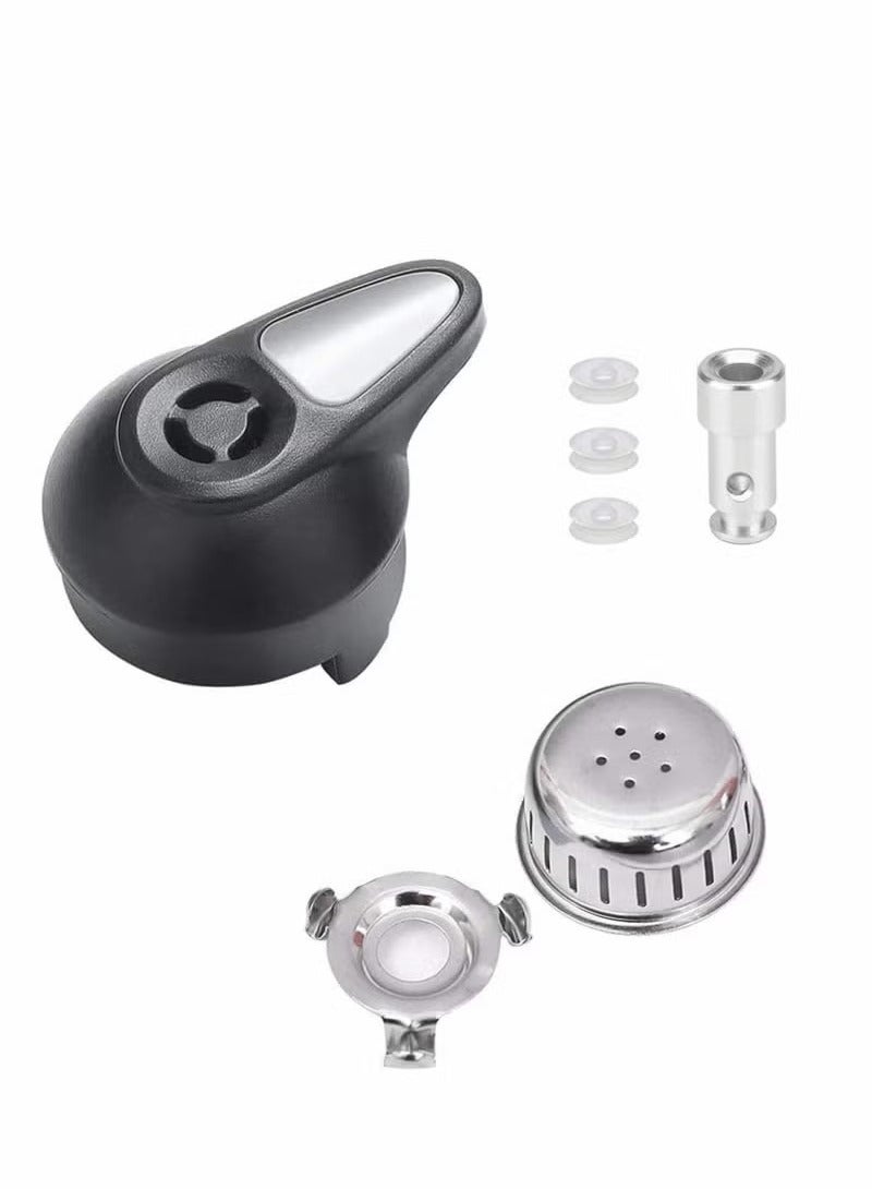 Steam Valve Pressure Cooker Valve Replacement Part Accessories with 3 Silicone Caps - Image 1